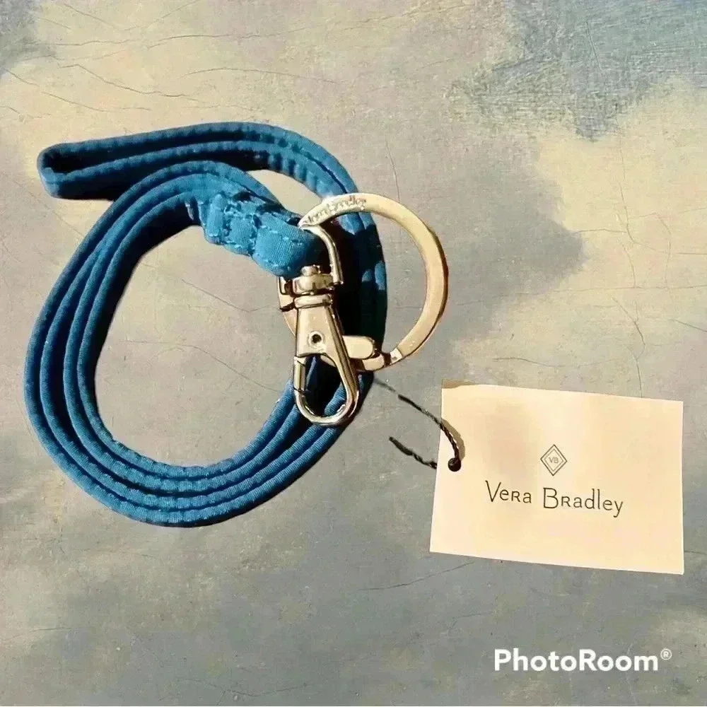 🆕 Vera Bradley Blue Lanyard-Bahama Bay